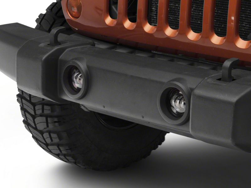 Raxiom 07-23 Jeep Wrangler JK &amp; JL Axial Series Tri-Bar LED Fog Lights- Amber - J130810