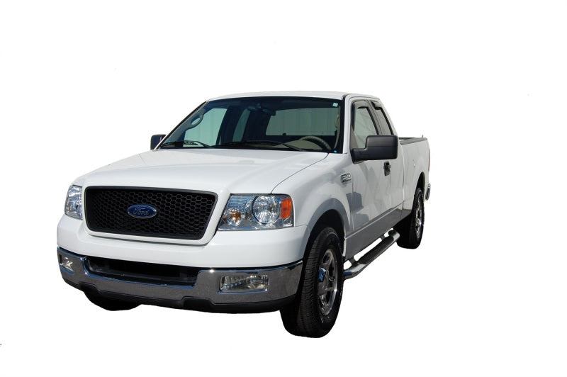 AVS 04-14 Ford F-150 Supercab Ventvisor In-Channel Front &amp; Rear Window Deflectors 4pc - Smoke - 194738