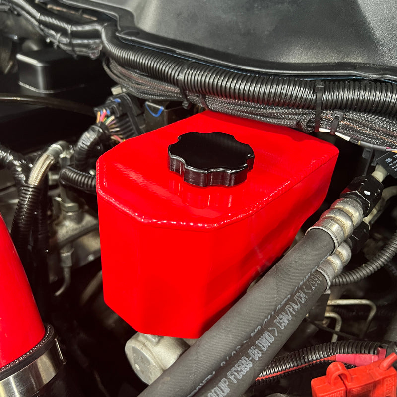 Wehrli 06-25 Cummins 5.9L/6.7L Brake Reservoir Cover - Cat Yellow - WCF100209-CAT