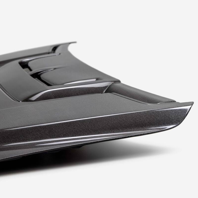 Anderson Composites 21-24 Ford Raptor Type-OE Carbon Fiber Hood - AC-HD21FDRA-OE by Anderson Composites - angle view