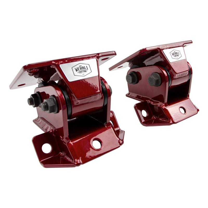Wehrli 11-16 GM Duramax LML Heavy Duty Engine Mount - WCFab Red - WCF100160-RED