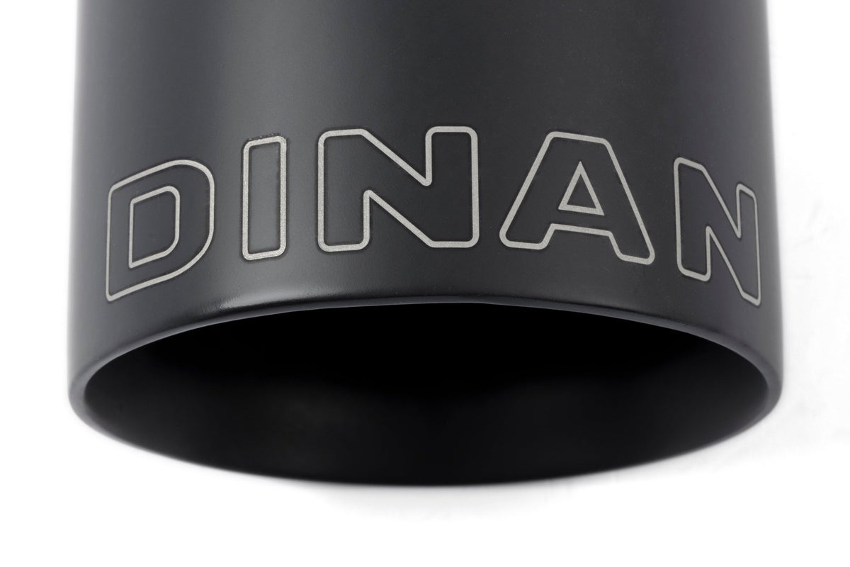 Dinan - Double-Walled 4" Clamp-On Exhaust Tip (Black Ceramic) - D663-0601-BOX