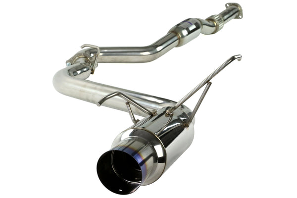 Invidia 08-09 WRX Sedan 76mm (101mm tip) N1 Titanium Tip Cat-back Exhaust - HS08SW4GTT for 2008-2014 Subaru Impreza - front v