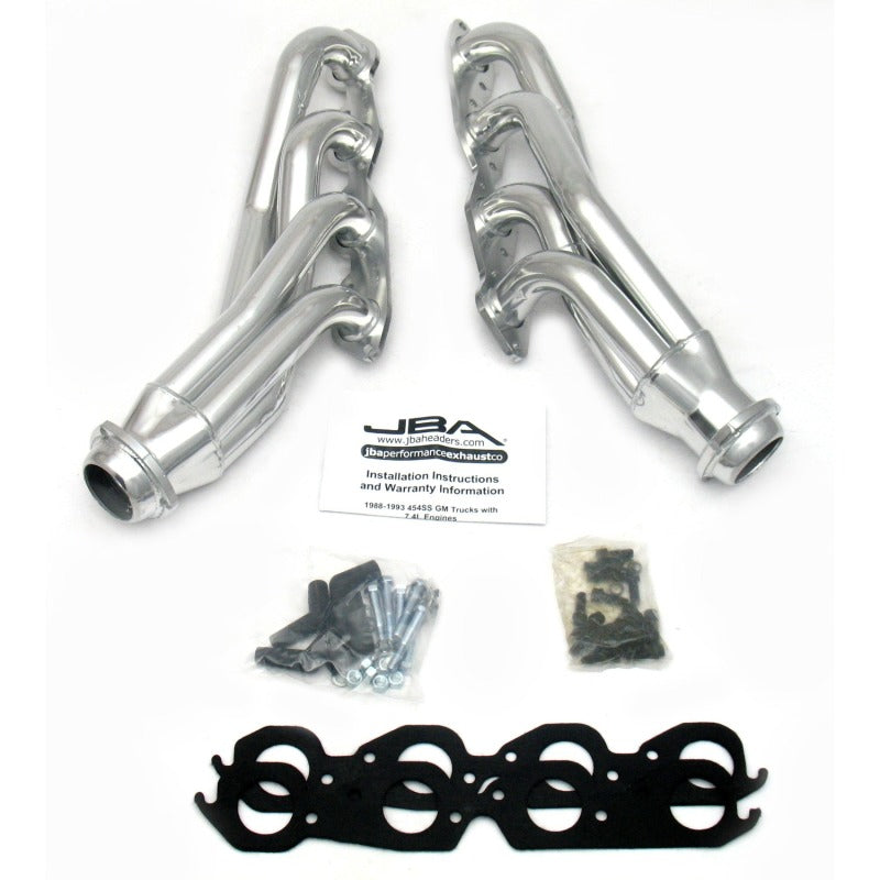 JBA 88-93 GM Truck 7.4L BBC w/o A.I.R. 1-3/4in Primary Silver Ctd Cat4Ward Header - 1822S-3JS