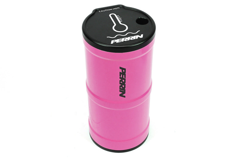 Perrin 13-25 Subaru BRZ / 04-21 Subaru STI / 02-25 Subaru WRX Coolant Overflow Tank - Hyper Pink - ASM-ENG-505HP