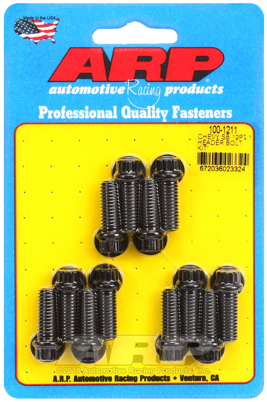 ARP SB Chevy 12pt Header Bolt Kit - 100-1211