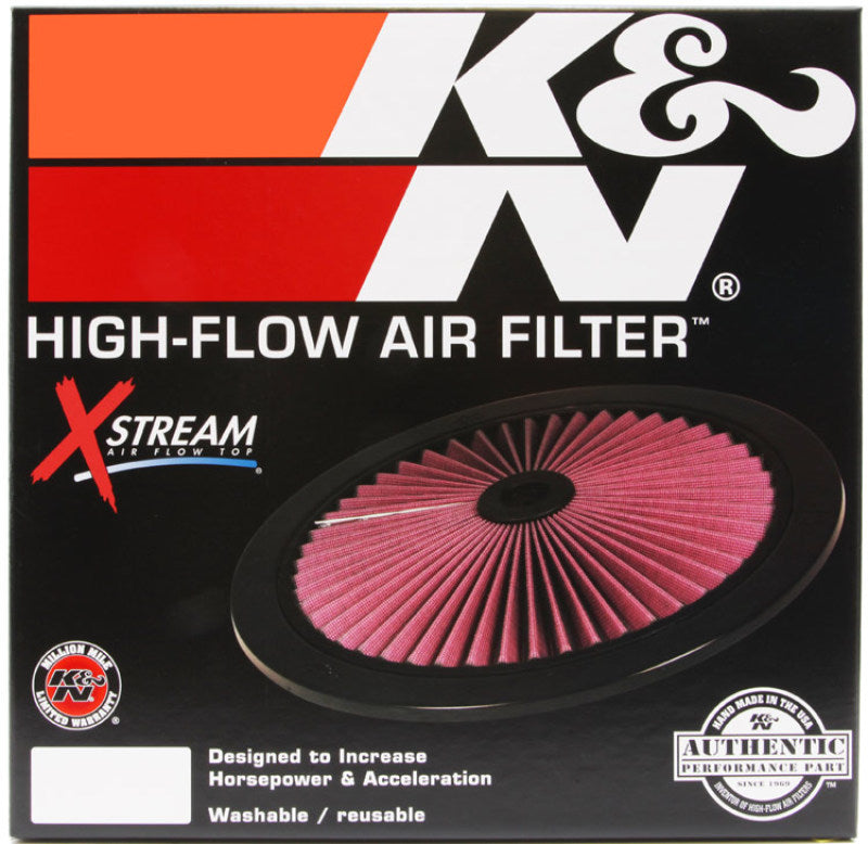 K&N X-Stream Top Filter X-Stream 14in OD - Red - 66-1401XR by K&N Engineering - additional view
