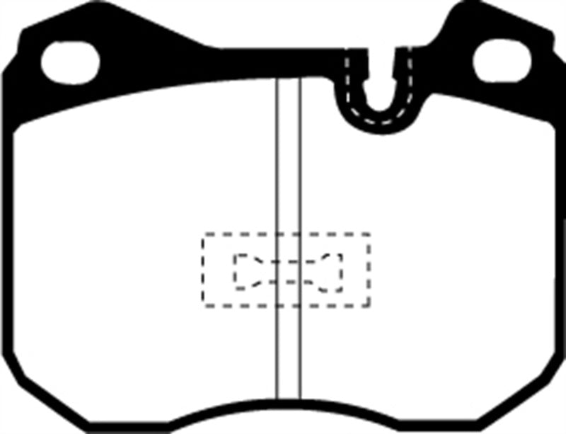 EBC 79-88 Porsche 924 2.0 Turbo Redstuff Front Brake Pads - DP3345C