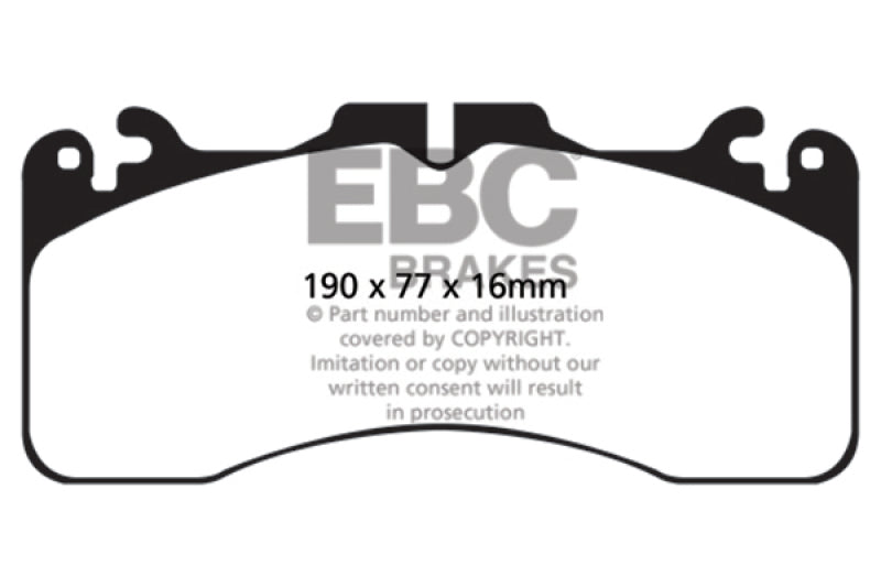 EBC 09+ Lexus LS460 4.6 Sport Redstuff Front Brake Pads - DP31867C