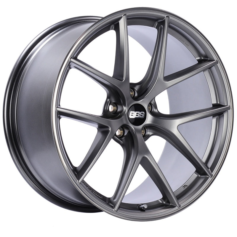 BBS CI-R 19x9 5x120 ET44 Platinum Satin Rim Protector Wheel -82mm PFS/Clip Required - CI2203PSPO
