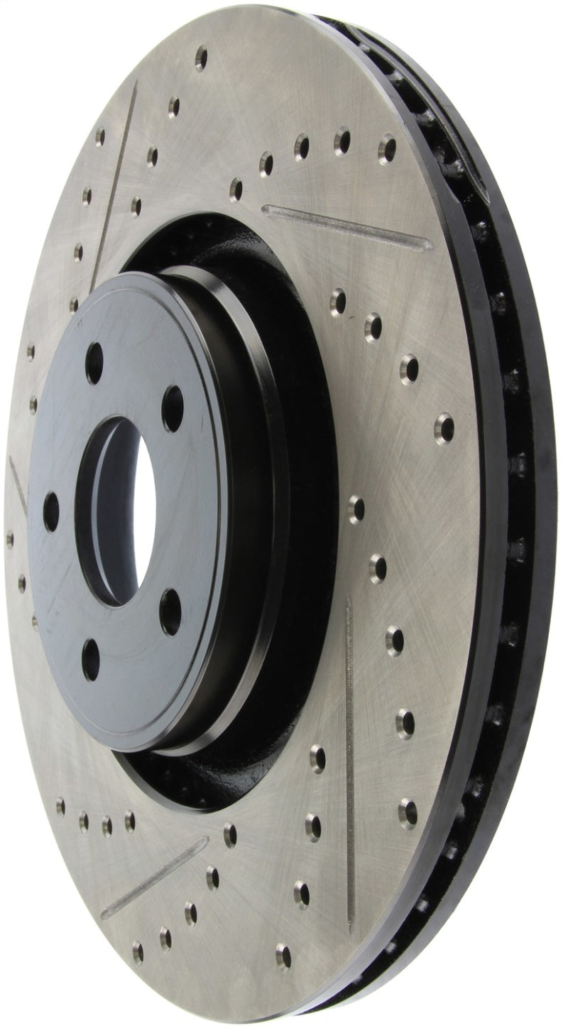 StopTech 14+ Ford Focus ST w/ 335mm Brakes Front Right Slotted & Drilled Rotor - 127.65146R