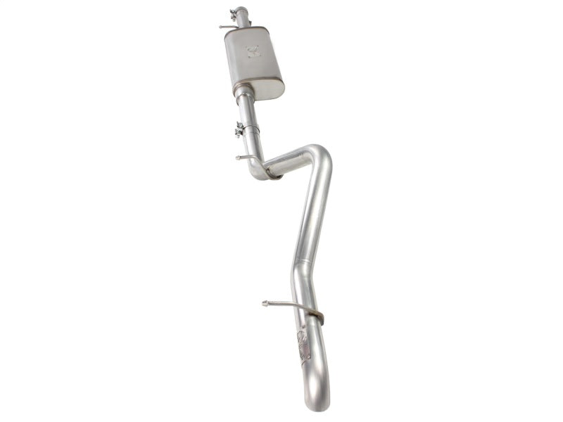 aFe MACHForce XP Exhaust Cat-Back 2.5in SS-409 Hi-Tuck 12-14 Jeep Wrangler Unlimited V6 3.6L 4Dr - 49-46231