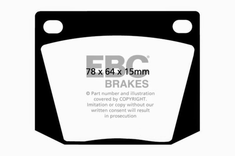 EBC 63-69 Ac Cobra 4.7 Yellowstuff Front Brake Pads - DP4169R