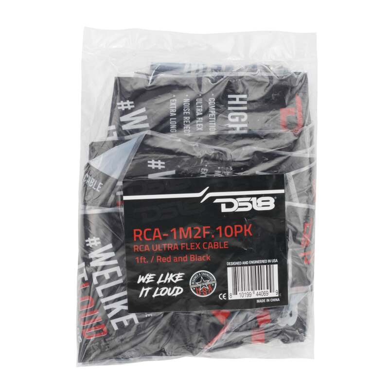 DS18 Level 1 RCA Y Connector 1 Male to 2 Female 10 x Pack - RCA-1M2F.10PK - rear view