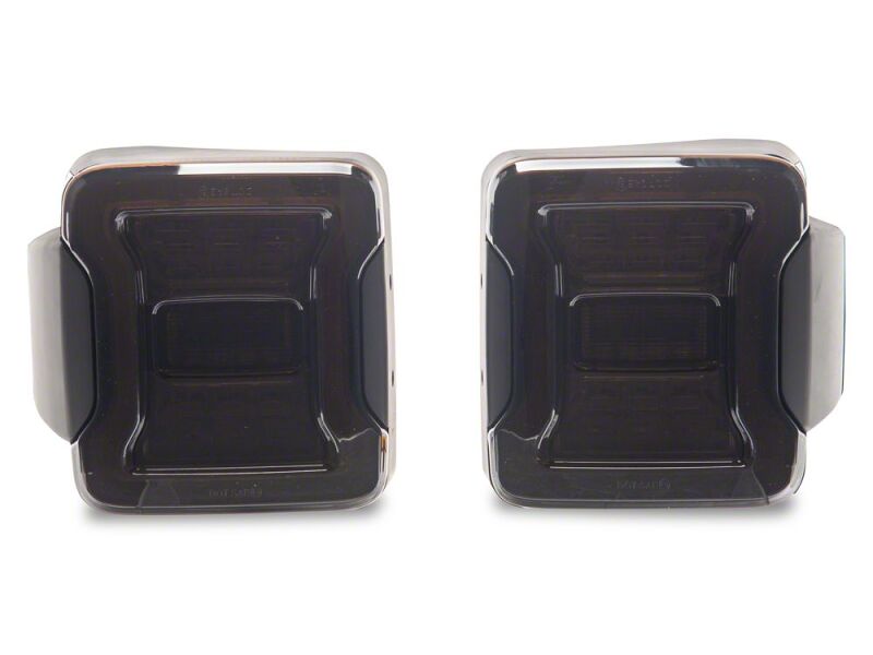 Raxiom 07-18 Jeep Wrangler JK LED Tail Lights- Red Housing- Smoked Lens - J181427 - close-up view 8