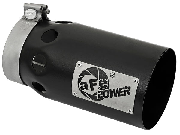 afe Rebel XD Series Universal Exhaust Tip 4 IN Inlet x 5 IN Outlet x 10 IN L - 49T40501-B10
