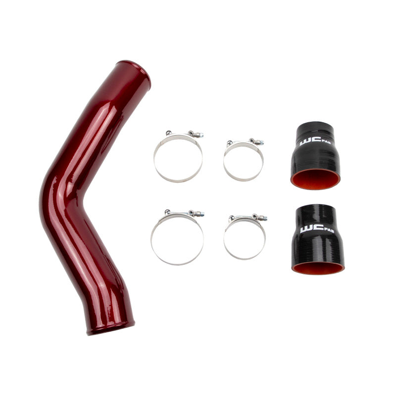 Wehrli 13-18 Cummins 6.7L Passenger (Hot) Side 3.5in Intercooler Pipe - Fine Texture Black - WCF100406-FTB
