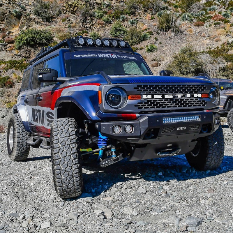 Superwinch 21-24 Ford Bronco Hidden Winch Mount - Black - 2404185