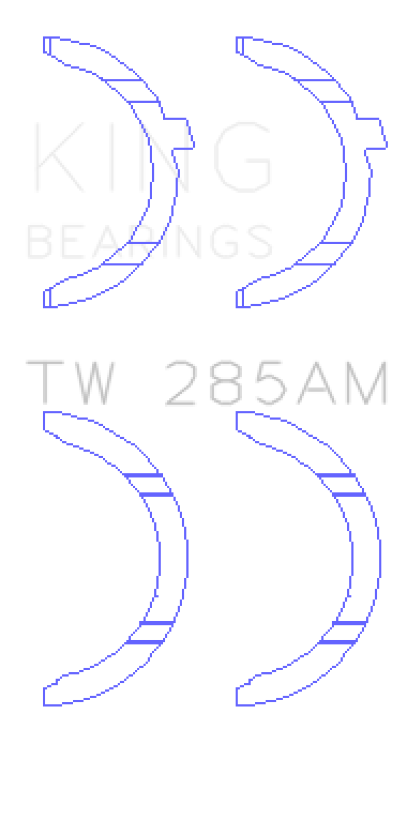 King 94-01 Toyota 2.4L 2RZ-FE / 2.7L 3RZ-FE Thrust Washer Set - TW285AM