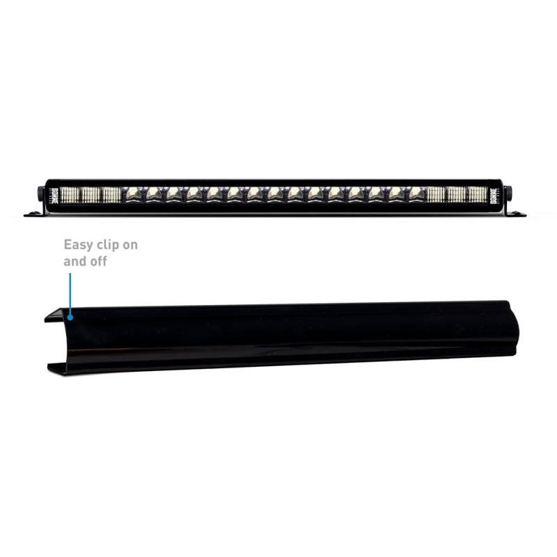 Borne Off-Road Light Bar Cover Single Row 20in Black - BNLT-COV-SS20BK