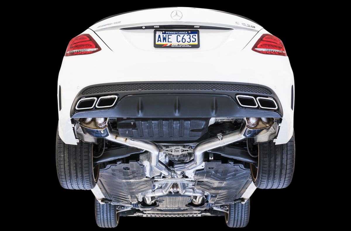 AWE Tuning Mercedes-Benz W205 AMG C63/S Sedan SwitchPath Exhaust System - for Non-DPE Cars - 3025-31034