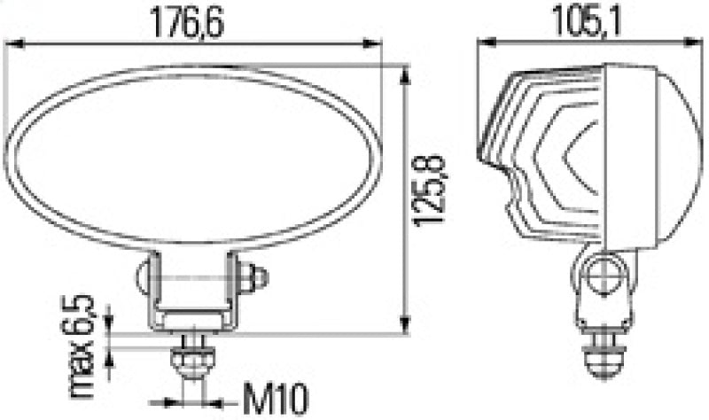 Hella Work Lamp Na 0Gr Md1224 Dt Ov90 1Gb - 996386001