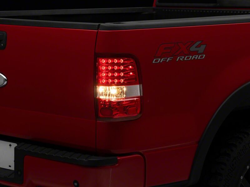 Raxiom 04-08 Ford F-150 Styleside LED Tail Lights- Chrome Housing- Red/Clear Lens - T542867 - close-up view 7