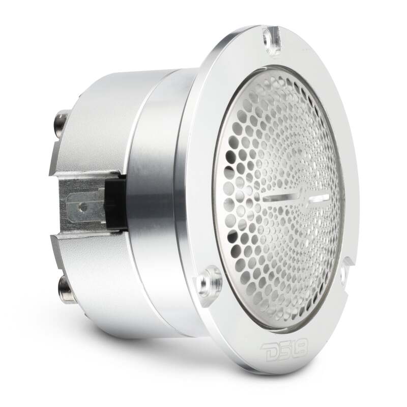 DS18 3in Neodymium Super Bullet 120 Watts RMS 1in Titanium Vc 4ohm Silver - GTX2/SL - front view