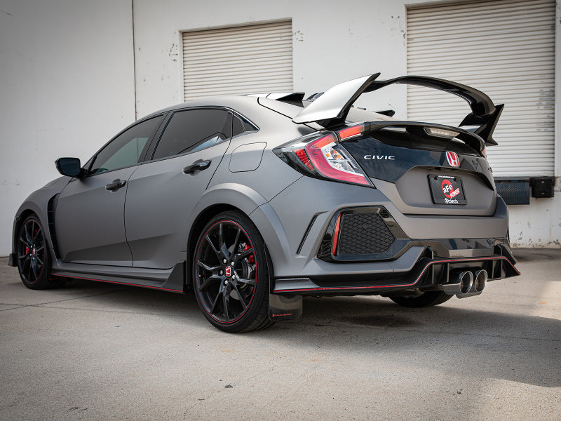 aFe Takeda 2.5in 304SS Axle-Back Exhaust System 17-19 Honda Civic Type R L4-2.0L (t) - Polished Tip - 49-36626-P