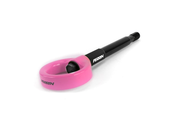 Perrin 13-24 BRZ / FRS / GR86 Tow Hook Kit (Rear) - Hyper Pink - PSP-BDY-255HP for 2013-2025 Subaru BRZ - front view