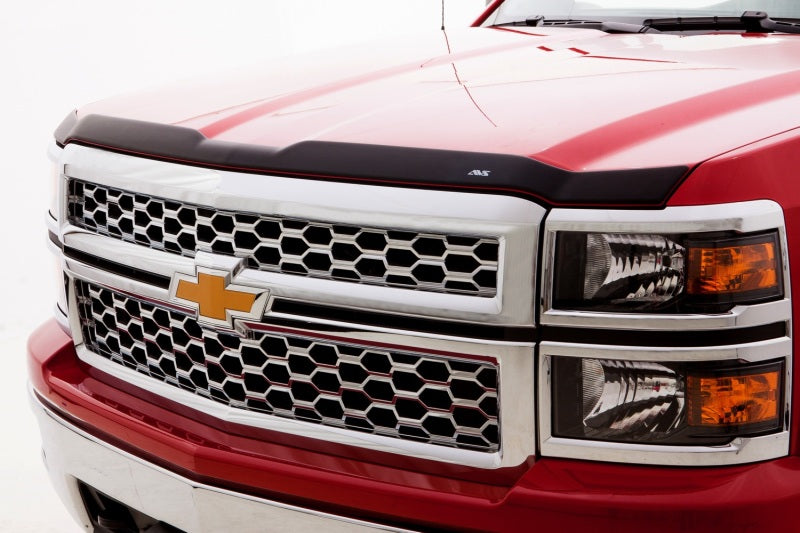 AVS 17-18 Chevy Silverado 2500 Aeroskin Low Profile Hood Shield - Matte Black - 377139