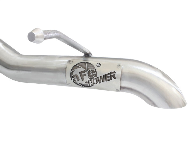 aFe MACHForce XP 2-1/2in SS-409 Cat-Back Exhausts w/ 18in Muffler 07-17 Jeep Wrangler V6-3.6L - 49-48057