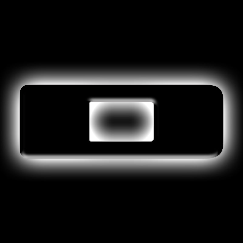 ORACLE Lighting Universal Illuminated LED Letter Badges - Matte Blk Surface Finish - D SEE WARRANTY - 3141-D-001