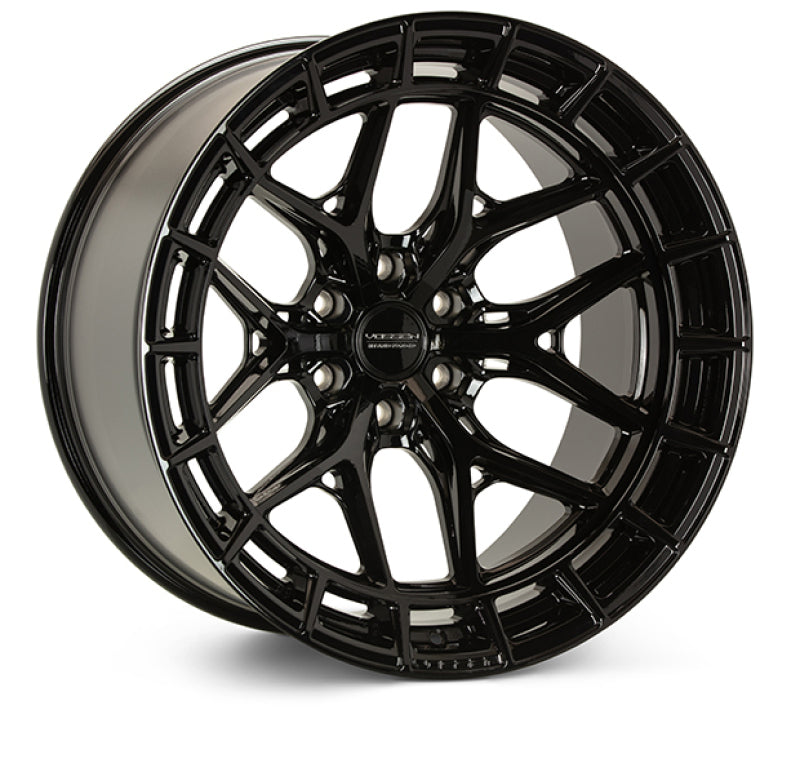 Vossen HFX-1 22x10 / 5x112 / ET36 / 66.56 / Flat - Gloss Black Wheel - HFX1-2M015