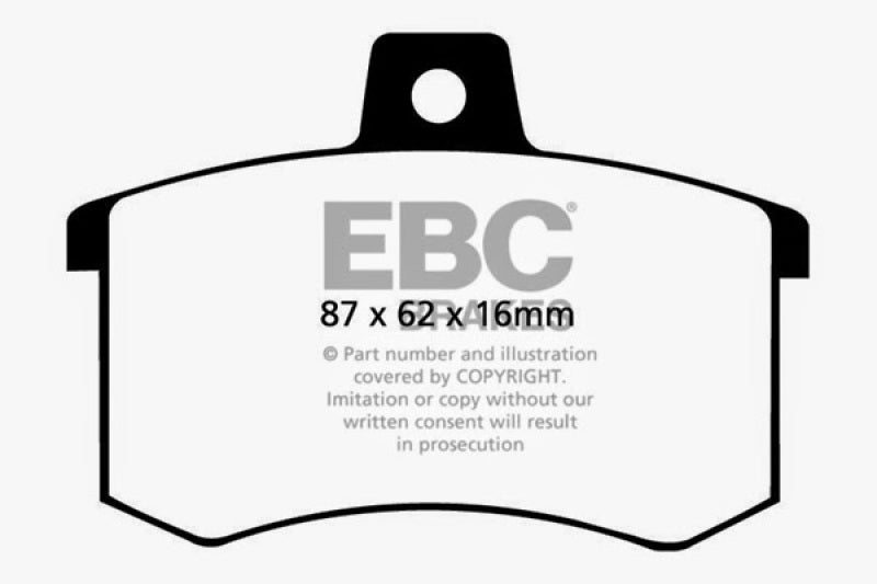 EBC 89-90 Audi 100 Quattro 2.3 Yellowstuff Rear Brake Pads - DP4370R