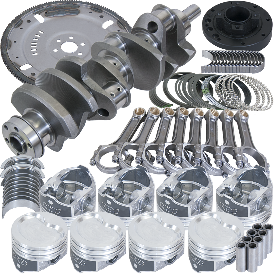 Eagle Ford 351W 3.850in Crank 5.956in I-Beam Rod -22cc 4.040in Piston 164 Tooth FP Balanced Assembly - B1652604064 - front view