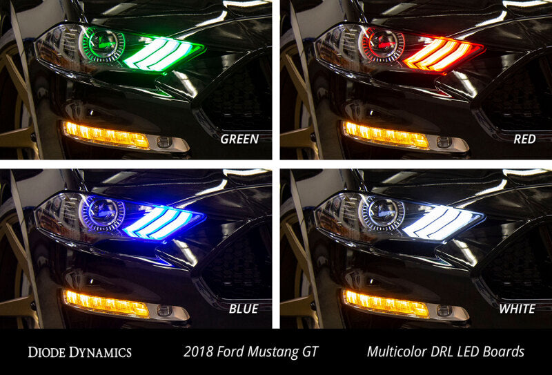 Diode Dynamics 18-23 Ford Mustang RGBW DRL LED Boards - DD2245