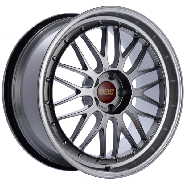 BBS LM 20x9.5 5x114.3 ET40 CB66 Diamond Black Center Diamond Cut Lip Wheel - LM238DBPK by BBS - front view