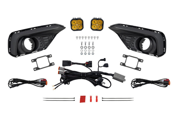 Diode Dynamics 2024 Ford Mustang EcoBoost SS3 Add-On Fog Lamp Kit  Yellow Sport - DD7962 for 2024-2026 Ford Mustang - front v