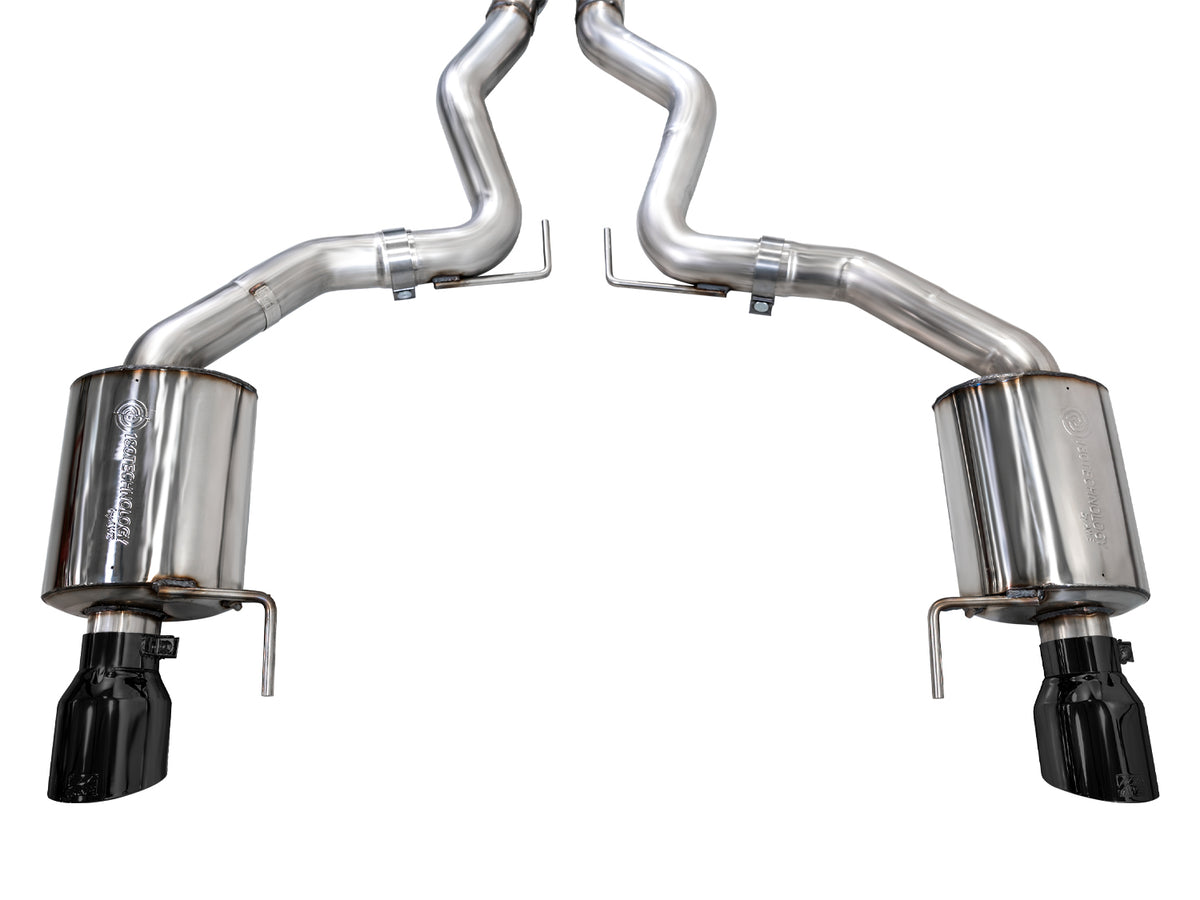 AWE 2024 Ford Mustang GT Fastback S650 RWD Touring Catback Exhaust w/ Dual Diamond Black Tips - 3015-33650