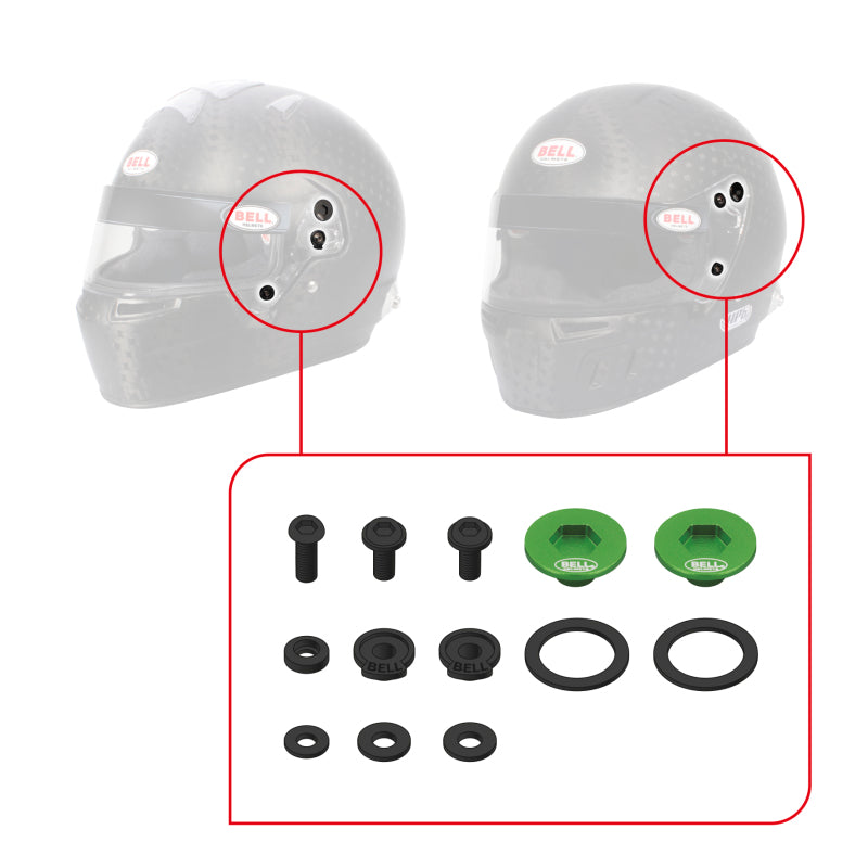 Bell SV (SE07/SE077/SE06) Pivot Kit - Red - 2020073