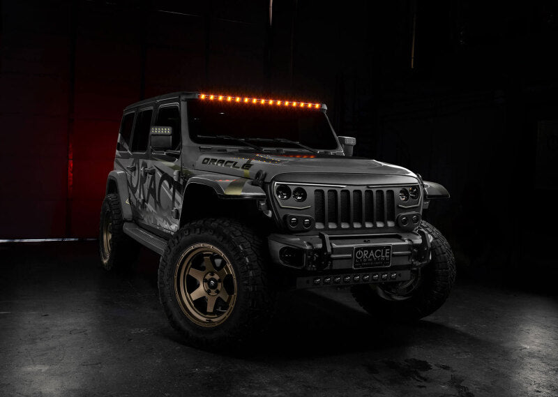 Oracle Jeep Wrangler JL/Gladiator JT Integrated Windhsiled LED Light Bar System - 5917-023