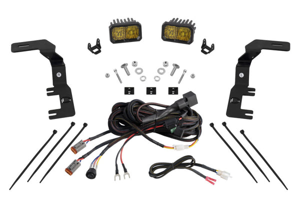 Diode Dynamics 2023+ Chevrolet Colorado Stage Series Ditch Light Kit C2 Sport Yellow Combo - DD7808 for 2023-2026 Chevrolet C