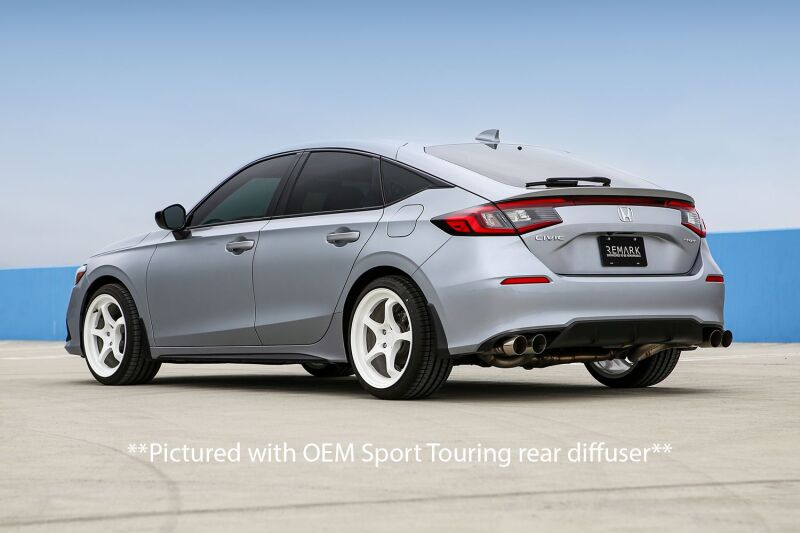 Remark 2022+ Honda Civic Sport Hatchback FL2 (Link Loop) Catback Exhaust Burnt Stainless Steel Tip - RK-C4063H-10T