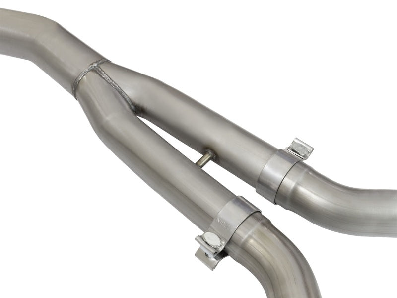 aFe MACHForce XP Exhausts Cat-Back SS-304 EXH w/ Polished Tips 15-16 Ford Mustang EcoBoost 2.3L (t) - 49-33084-P