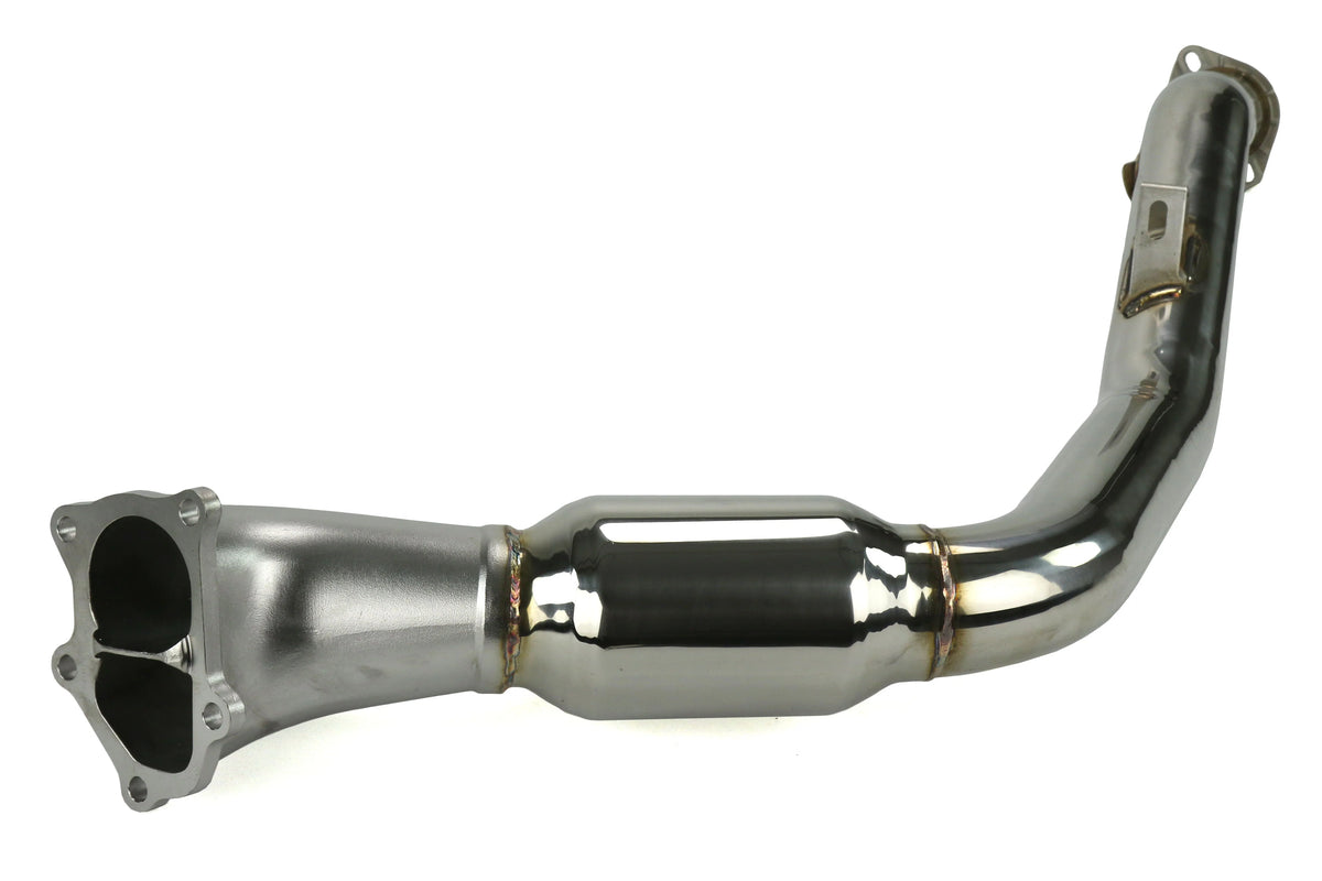 Invidia 05+ MT LGT / 08+ WRX/STi Polished Divorced Waste Gate Downpipe - HS08SW1DPC