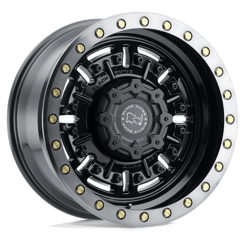 Black Rhino Hard Alloys Abrams 18X9.5 5X127 -18MM Gloss Gun Black Mach Dark Tint