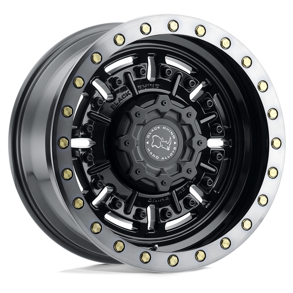 Black Rhino Hard Alloys Abrams 18X9.5 6X135 -18MM Gloss Gun Black Mach Dark Tint