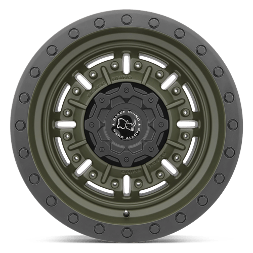 Black Rhino Hard Alloys Abrams 20X9.5 5X127 -18MM Olive Drab Green