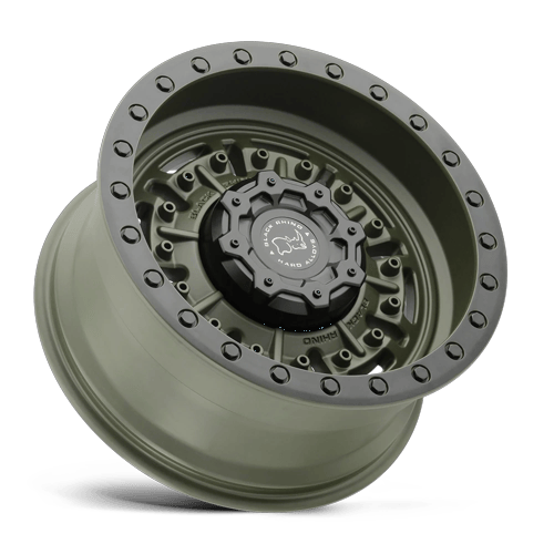 Black Rhino Hard Alloys Abrams 20X9.5 5X127 -18MM Olive Drab Green